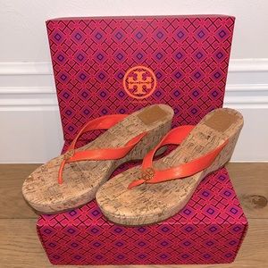Tory Burch Suzy Cork Wedge Thong Sandal